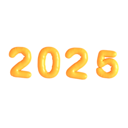 2025 Year  3D Icon