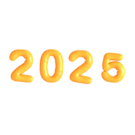 2025 Year  3D Icon