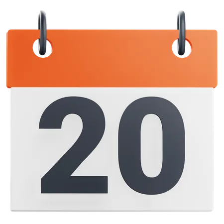 20th Twenty Day  3D Icon