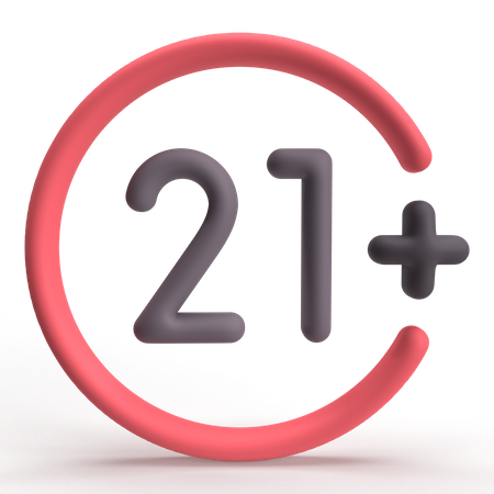 21+  3D Icon