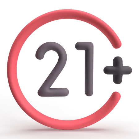 21+  3D Icon