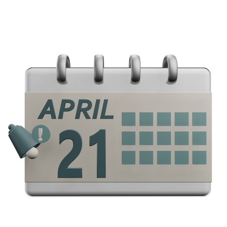 21 april  3D Icon