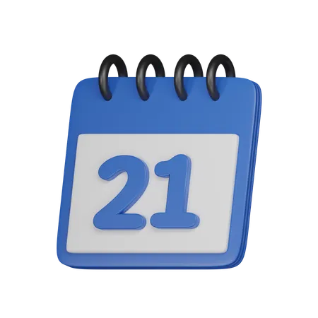 21 data  3D Icon