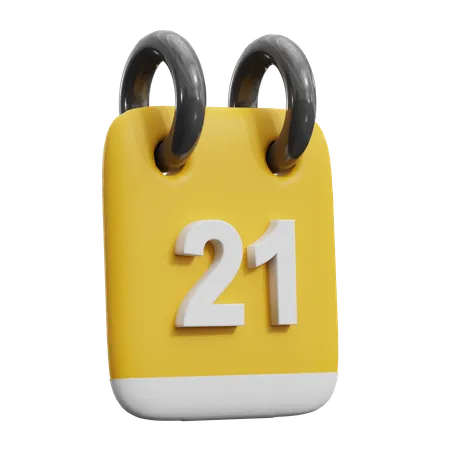 21 data  3D Icon