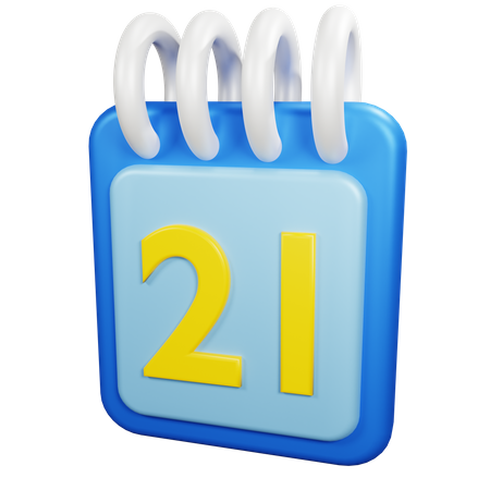 21 data  3D Icon