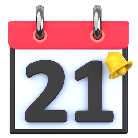 21 Date  3D Icon