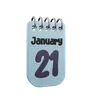 21 January Calender