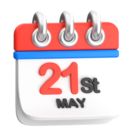 21. Mai Anti-Terror-Tag  3D Icon