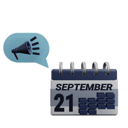 21. September  3D Icon