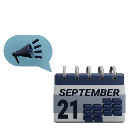 21 september  3D Icon