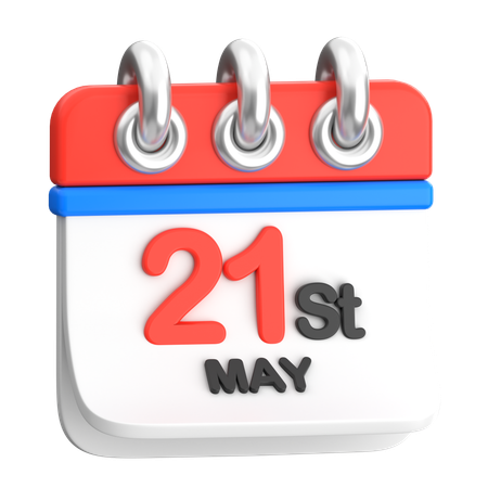 21st May Anti Terrorism Day  3D Icon