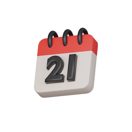 21st the twenty-first day  3D Icon