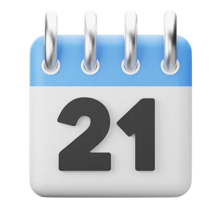 21st-Twenty First  3D Icon