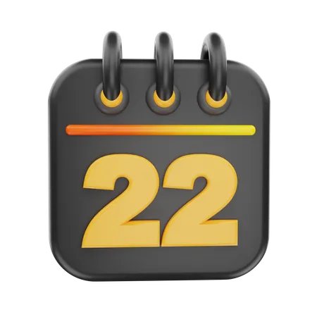 22 data  3D Icon