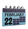 22. Februar Kalender