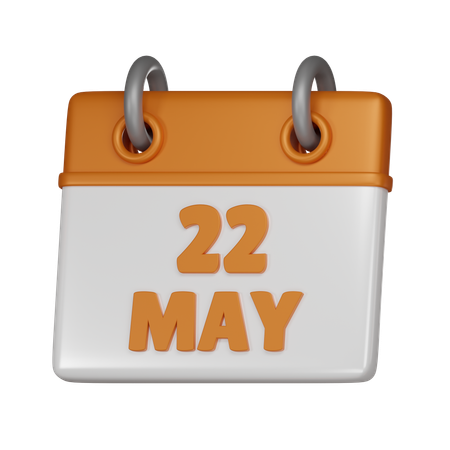 22 May  3D Icon