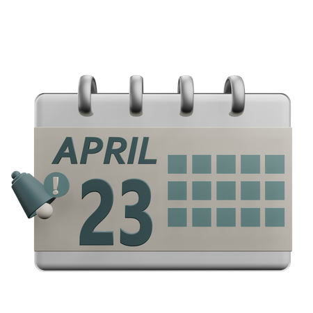 23 april  3D Icon