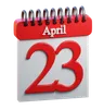 23 April Calendar