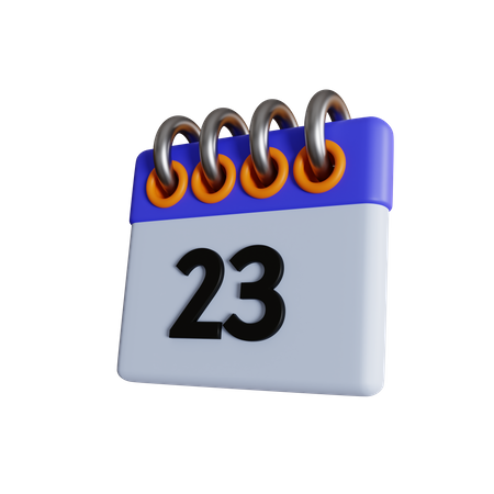 23 data  3D Icon