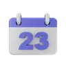 23 Date Calendar