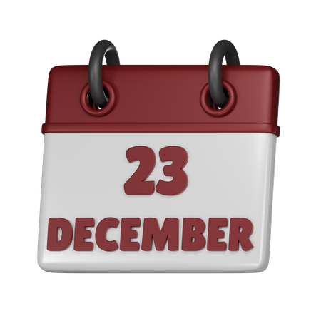 23. Dezember  3D Icon