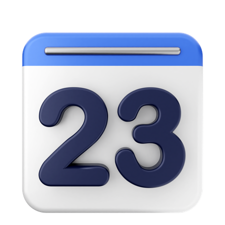 23. Kalender  3D Icon