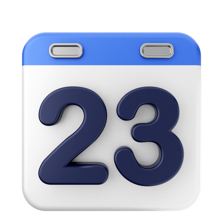 23. Kalender  3D Icon