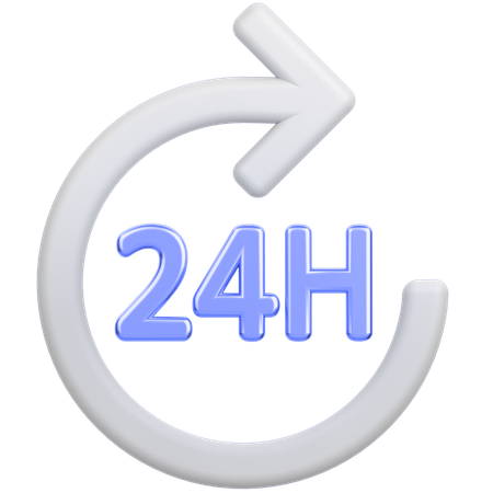 24시간 배송  3D Icon
