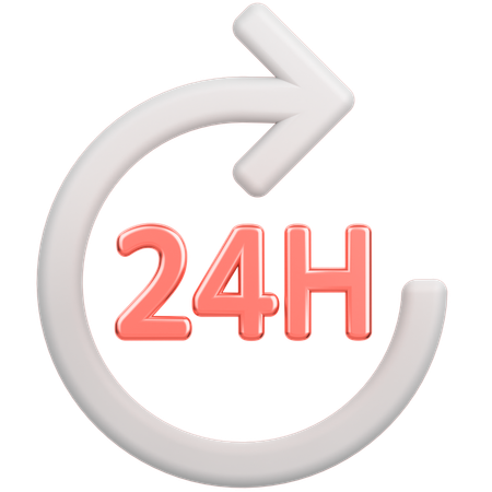 24시간 배송  3D Icon