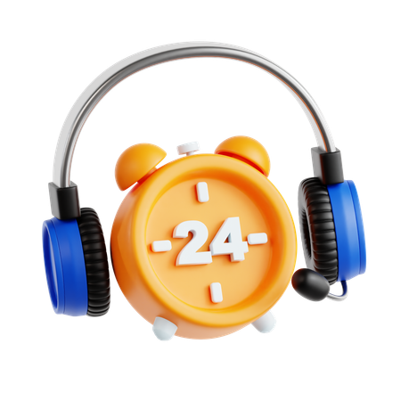 24-7 Support  3D Icon