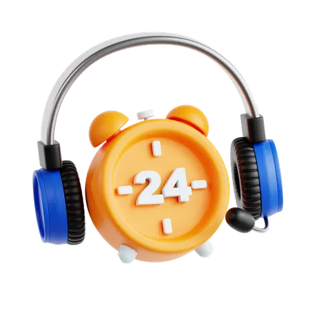 24-7 Support  3D Icon