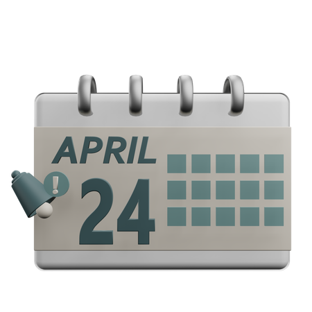 24 april  3D Icon