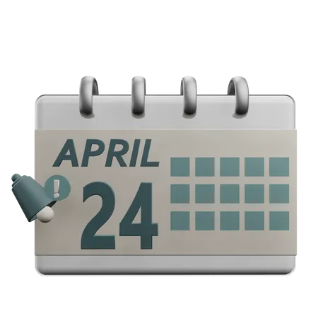 24 april  3D Icon