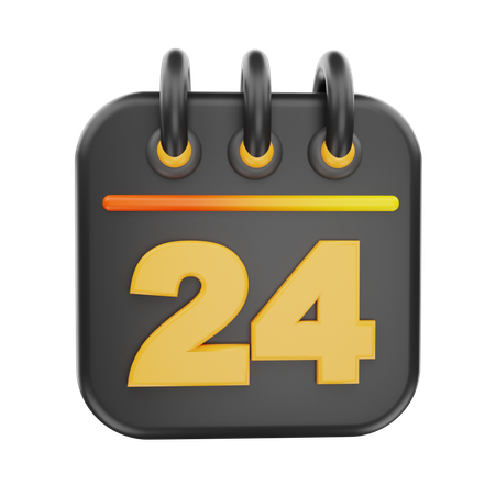 24 data  3D Icon