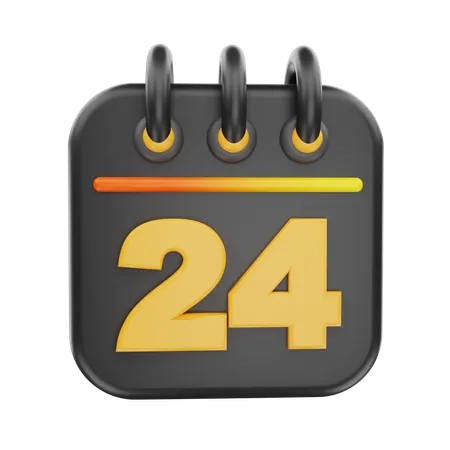 24 data  3D Icon