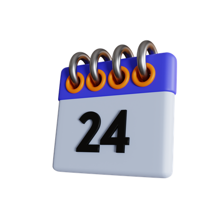 24 jours  3D Icon