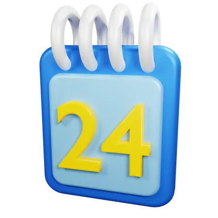 24 jours  3D Icon