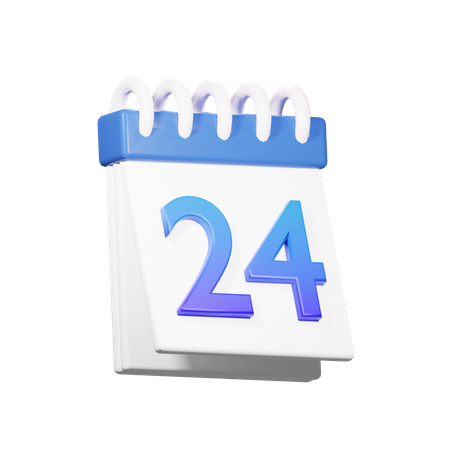 24 Datum  3D Icon