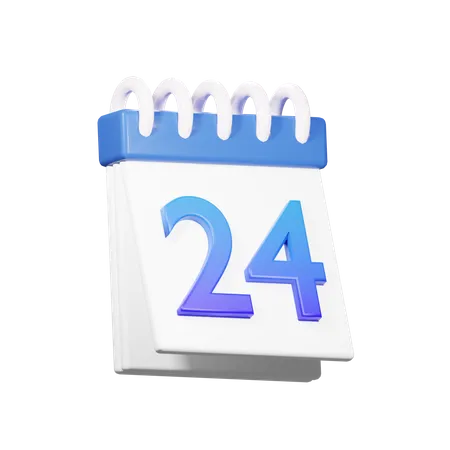 24 Datum  3D Icon