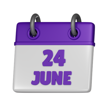 24 de junho  3D Icon