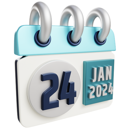 24 de enero de 2024  3D Icon