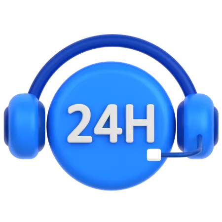24 H Headphone  3D Icon