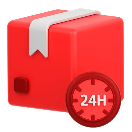 24時間サービス  3D Icon