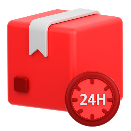 24 H Service  3D Icon