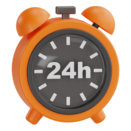 24 horas  3D Icon