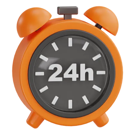 24 horas  3D Icon