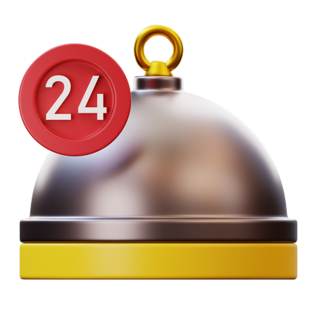 24 Hour Delivery  3D Icon