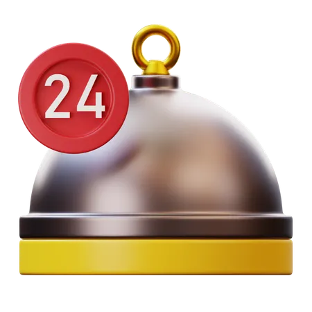 24 Hour Delivery  3D Icon