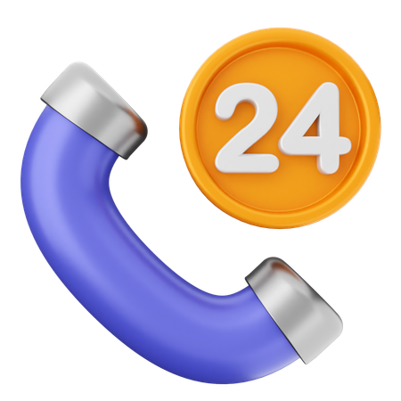 24 Hour Helpdesk  3D Icon