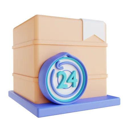 24 Hour Logistics Service 3D Icon